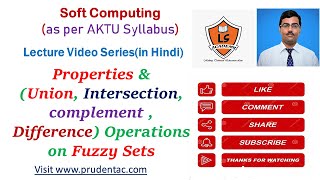 Properties and operations on fuzzy sets  Unionintersectiondifference and complement operation [upl. by Kwok405]