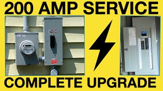 Completely upgrading an existing 120 240V electrical service to 200 AMPS [upl. by Staten]