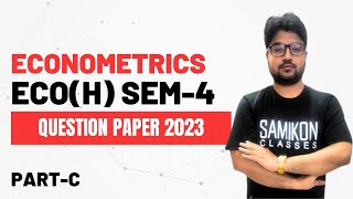 Econometrics  PYQs 2023 PartC  EcoH Sem4  Strategy by Samikon [upl. by Llenram]