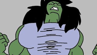 She hulk transformation animation part2Flipacalip animationartbyarun01 [upl. by Ellebasi104]