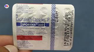 Sporidex 250mg Capsule  Cephalexin Capsule  Sporidex 250 Capsule Uses Benefits Dosage Review [upl. by Wira]