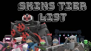 TDX Skins Tier List [upl. by Sell]