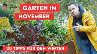 Gartenarbeit November  die 20 wichtigsten Aufgaben vor dem Winter [upl. by Randa]