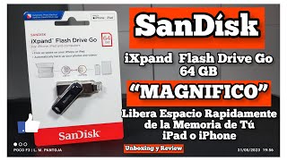 SanDisk iXpand Flash Drive Go quotMAGNIFICOquot para Tú iPad o iPhone Unboxing y Review [upl. by Ailimat496]