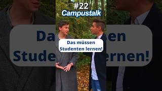 Campustalk  Das müssen Studenten lernen student straßenumfrage interview [upl. by Renckens]