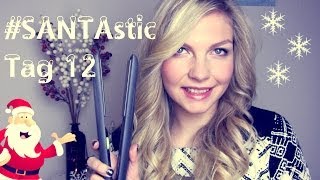 Locken mit dem Glätteisen  Tutorial  SANTAstic Tag 12 [upl. by Nordna]