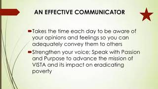 Communicating With Confidence VISTA Leader Webinar  51818 [upl. by Attenor]