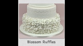 Ruffles  Blossom Flower Ruffle Frills Fondant Cake Decorating Techniques Tutorial  How to Make [upl. by Leyla185]