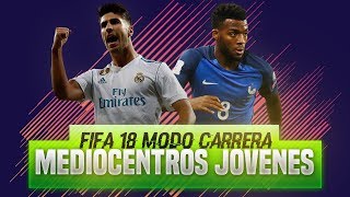 FIFA 18  MEJORES MEDIOCENTROS JOVENES  Modo Carrera [upl. by Chi654]