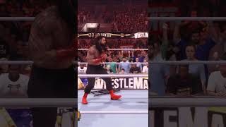 Codys Cross Rhodes vs Romans Spear 💥 CodyRhodes RomanReigns CrossRhodes Spear wwe2k24 [upl. by Blatman]