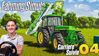 DEBUT DES FOINS  FARMING SIMULATOR 25  Carrière Suivie 4 [upl. by Casanova]