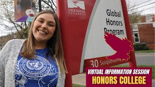 Virtual Information Session CULock Haven Honors College [upl. by Allisan]