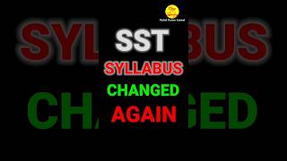 CBSE Changed SST Syllabus Again😡Shockingclass10 shorts study studymotivation boards cbse icse [upl. by Cannice]