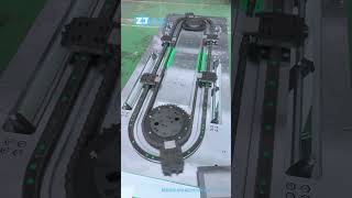 Precision circular guide rail conveyor systems custom elliptical circulation conveying equipment [upl. by Wendall]