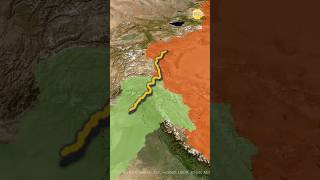 The Karakoram Highway explained geography pakistan shorts [upl. by Vasya264]