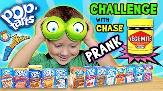 POP TART CHALLENGE amp VEGEMITE Joke on 4 Year Old CHASE FV Family Parents Battle [upl. by Nivlam]