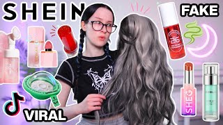 I Only Used SHEIN Beauty Products For 24 HOURS Testing CHEAP SHEGLAM Makeup Skincare Wigs [upl. by Pyotr]