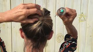 Tuto chignon facile et rapide cheveux milong et fins [upl. by Ablasor]