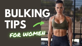 Muscle Building Tips for Women – BULKING 101 [upl. by Atinyl536]