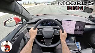 What Its Like to Live with a 2024 Tesla Model S Plaid POV [upl. by Ryun]