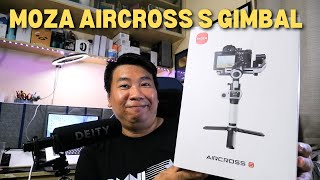 MOZA AIRCROSS S GIMBAL  UNBOXING SET UP AND TEST [upl. by Bevvy]