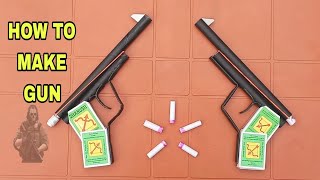 माचिस की बंदूक  Matchbox gun  paper gun  machis ki bandook banane ka tarika  माचिस matchbox [upl. by Nofpets]