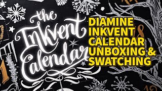 Diamine Inkvent Calendar 2024 Unboxing amp Swatching [upl. by Enytnoel]