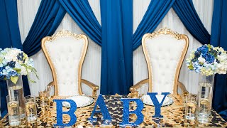 A Nautical Baby Shower with a Touch of Royalty amp Glam [upl. by Eiznekam]