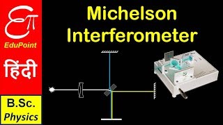 Michelson Interferometer  Part 1  Construction and find Wavelength  explained in HINDI [upl. by Keele]