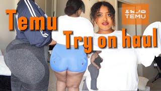 Temu try on haul  shorts Leggings gym clothing did not fit [upl. by Ynnelg]