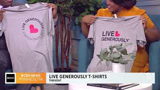 Thrivent reveals winner of its Live Generously tshirt design contest [upl. by Emsmus]