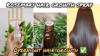 Stop Hair Loss Now Make This Simple Rosemary Growth Spray at Homequot [upl. by Lael]