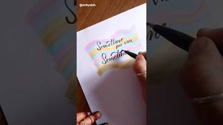 How to do beautiful calligraphy 💓shorts art beautiful calligraphy how arthack satisfying [upl. by Dorelia]