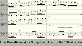 Love Buzz Nirvana for String Quartet by The 18th Musician [upl. by Ethelbert8]