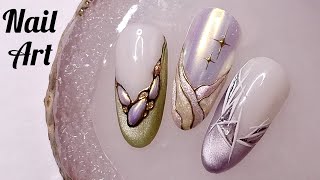 Новогодний маникюр 2025 МКNew Years manicure 2025 Video tutorial [upl. by Ynaoj472]