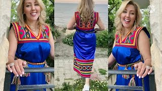 la nouvelle robe KABYLE de ghania Michel robe KABYLE bleu midi 🥰🥰 [upl. by Adnak]