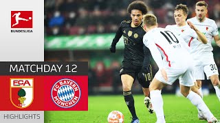 FC Augsburg  FC Bayern München 21  Highlights  Matchday 12 – Bundesliga 202122 [upl. by Ardnod]