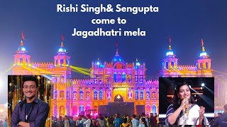 Rishi Singh and Sanchari Sengupta come to Jagadhatri mela Bhanjpur 🤩 Baripada [upl. by Noruq]