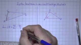 HAVO3H48 Zijden berekenen in een rechthoekige driehoek [upl. by Ehgit]
