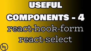 Part 4  reacthookform  reactselect  multiple values [upl. by Rosenstein824]