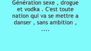 KeenV  Génération Drogue et Vodka  Paroles [upl. by Assenev351]