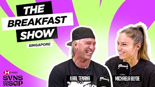 The Great Breakfast Debate ft Michaela Blyde  The Breakfast Show  HSBC SVNS 202324 [upl. by Enaffit]