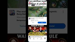 Cara mengaktifkan mode samaran di YouTube tutorial tutorialyoutube tutorialandroid [upl. by Tonye]