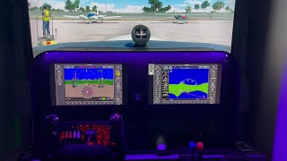 Simstrumentation G1000 NXi Overlay using Air Manager in Bonanza G36 [upl. by Zeus]