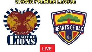 LIVE HEART OF LIONS VS ACCRA HEARTS OF OAK GHANA PREMIER LEAGUE ROUND 2 [upl. by Novled]