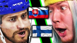 ZOH v hokeji 2022  Slovensko  Fínsko NHL 22 [upl. by Dyer]