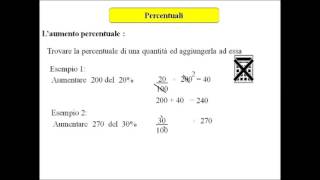 Aumento e Diminuzione Percentuale [upl. by Shadow983]