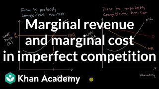 Marginal revenue and marginal cost in imperfect competition  APⓇ Microeconomics  Khan Academy [upl. by Randee162]