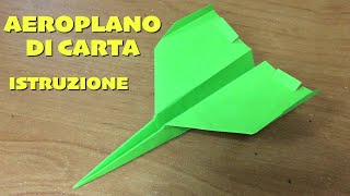 AEREO DI CARTA  Come Fare Aereo di Carta Origami Istruzione [upl. by Aznofla13]