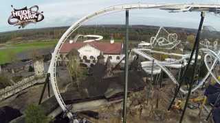 Heide Park Resort Wing Coaster  Flugmanöver 1 Der Wing Over Drop official [upl. by Acnaib830]